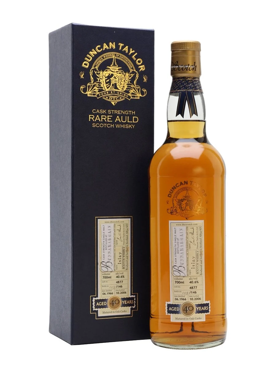 Bunnahabhain 1966 40 Year Old Duncan Taylor Islay Single Malt Scotch Whisky | 700ML - Whiskey