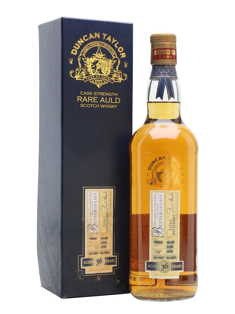 Bunnahabhain 1967 36 Year Old Duncan Taylor Islay Single Malt Scotch Whisky - Whiskey
