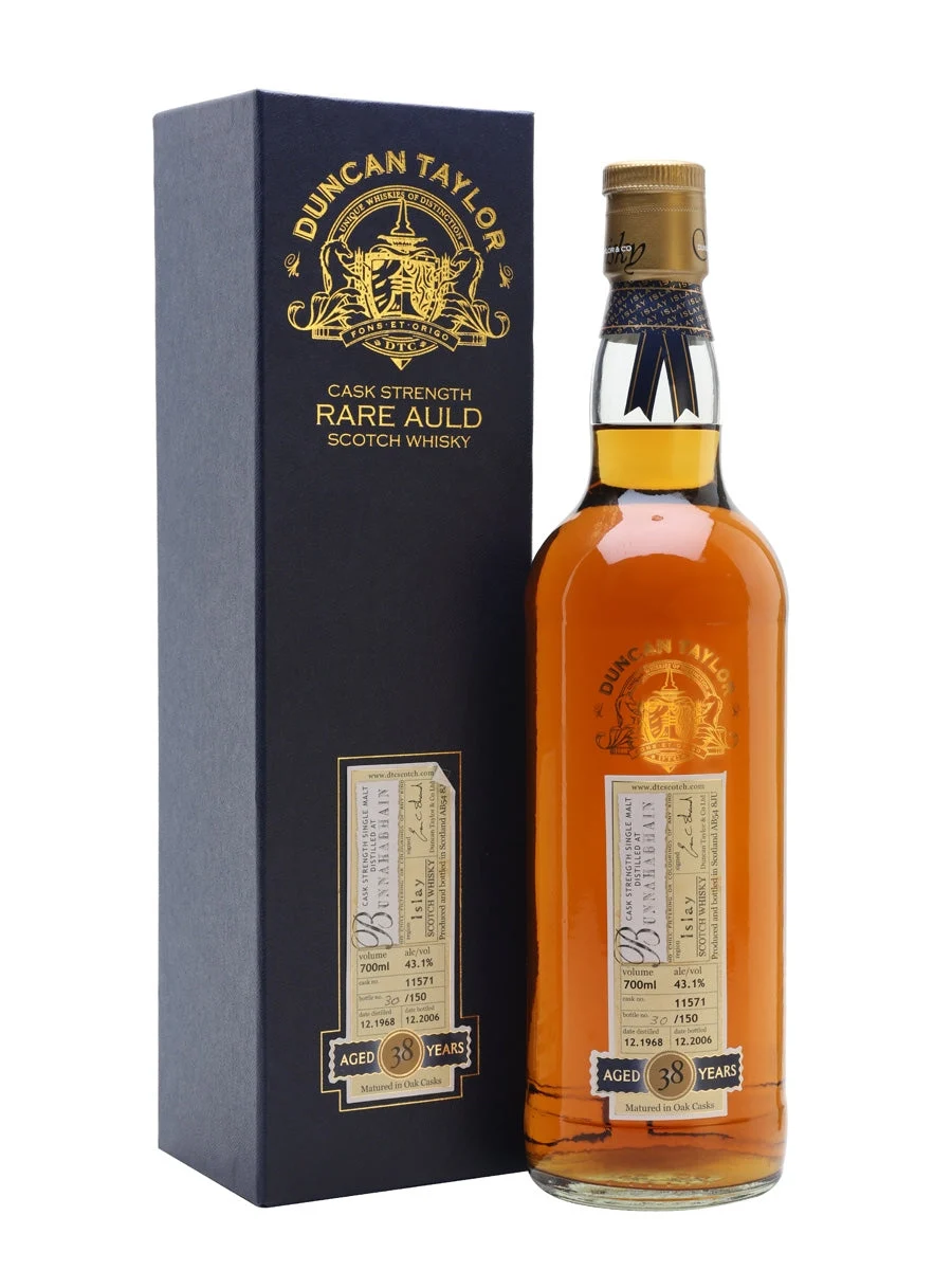 Bunnahabhain 1968 38 Year Old Duncan Taylor Islay Single Malt Scotch Whisky | 700ML - Whiskey