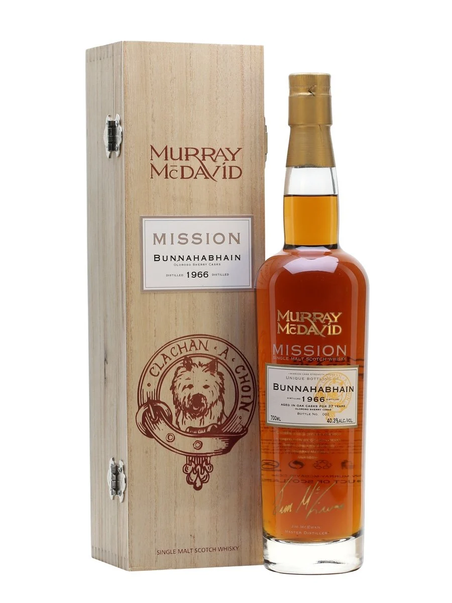 Bunnahabhain 1966 37 Year Old Sherry Cask Mission Islay Single Malt Scotch Whisky | 700ML - Whiskey
