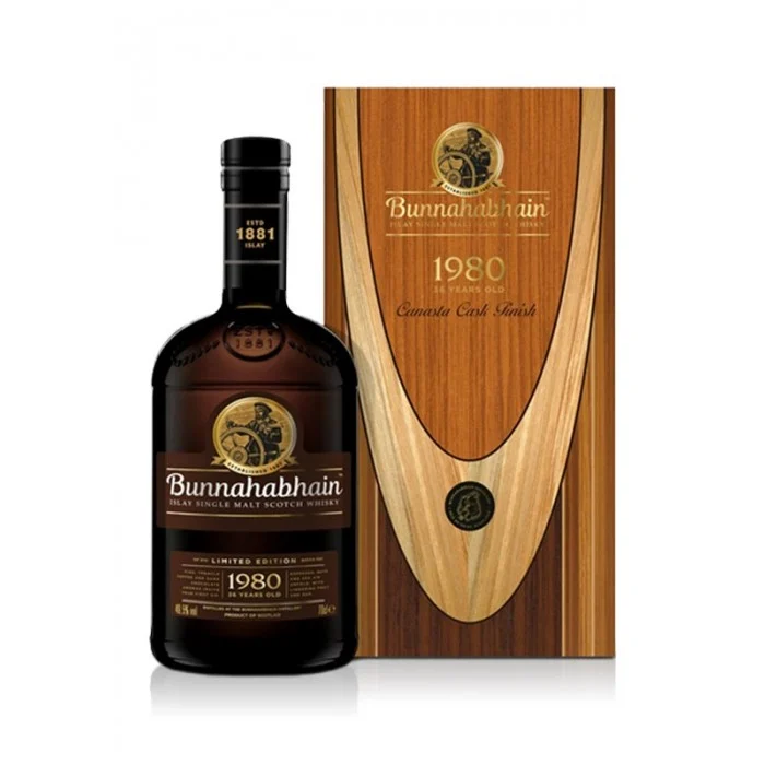 Bunnahabhain 1980 36 Year Old Canasta Cask Finish Single Malt Scotch Whisky | 700ML - Whiskey