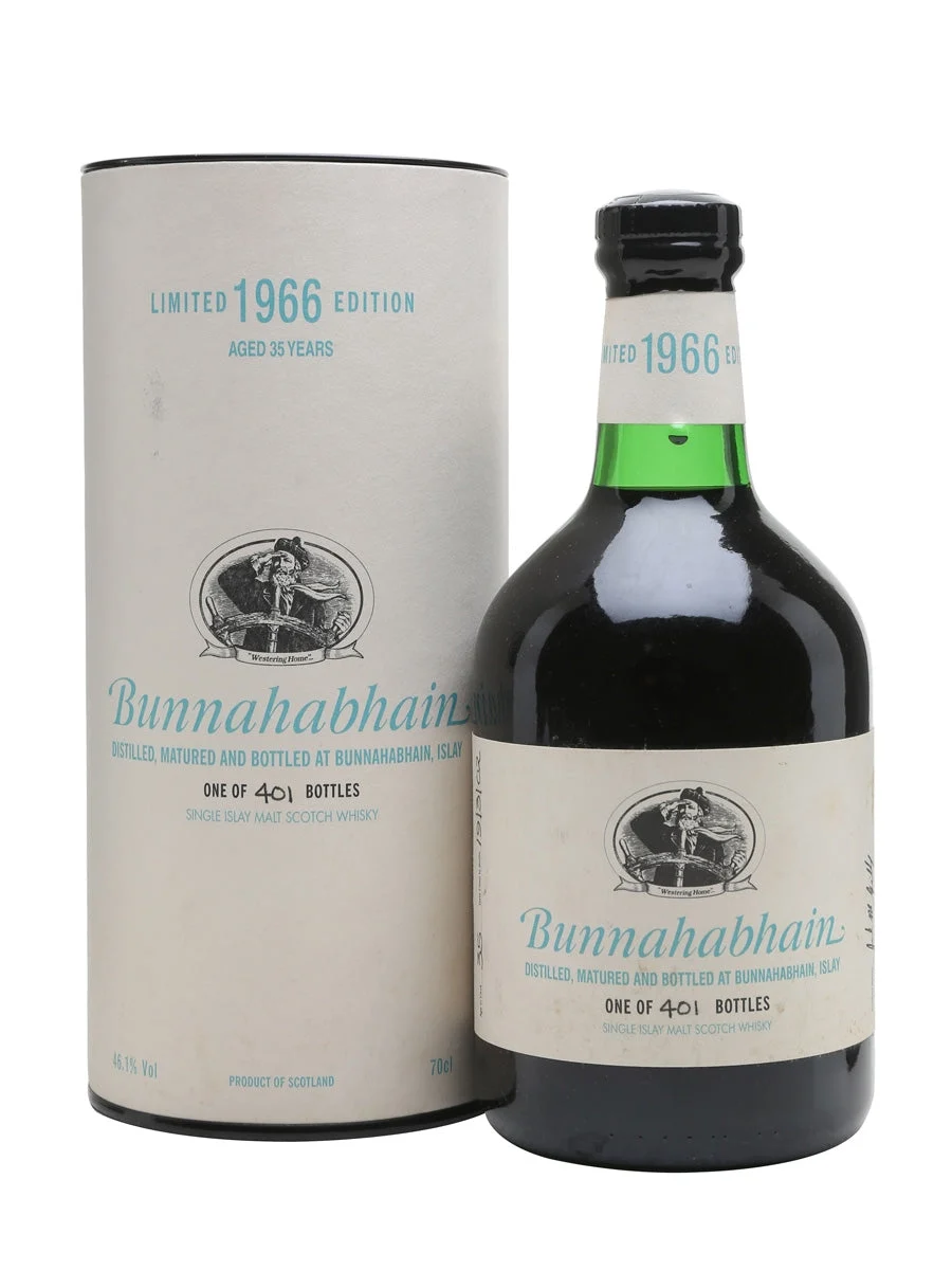 Bunnahabhain 1966 35 Year Old Sherry Cask Islay Single Malt Scotch Whisky | 700ML - Whiskey