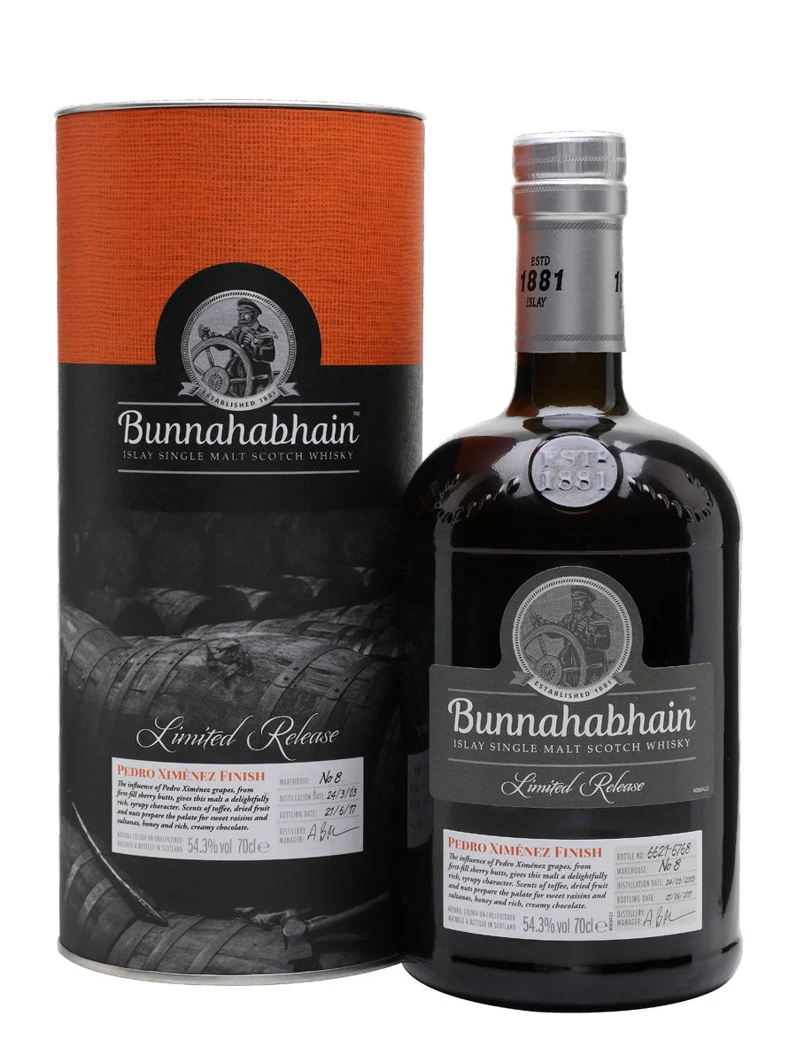 Bunnahabhain 2003 14 Year Old Pedro Ximenez Finish Islay Single Malt Scotch Whisky - Whiskey