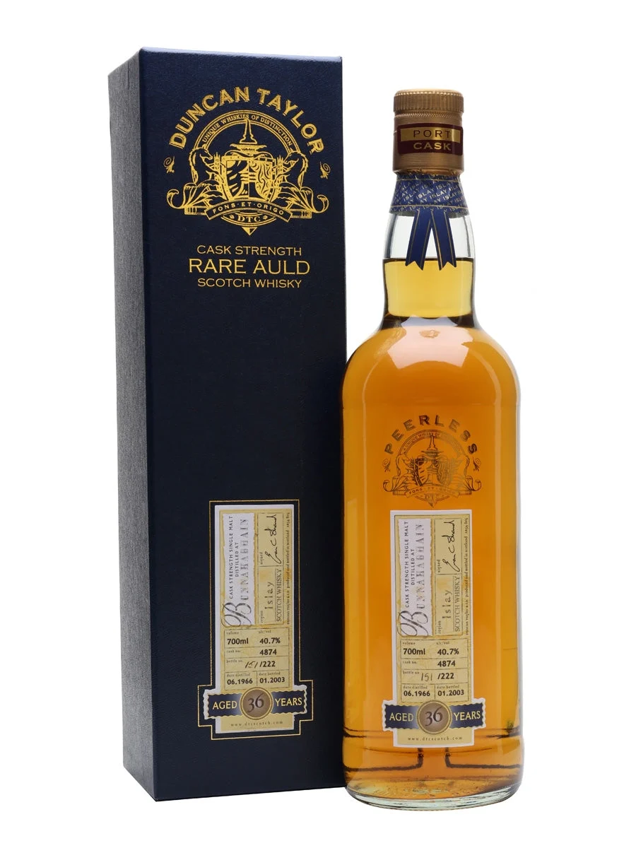 Bunnahabhain 1966 36 Year Old Peerless Islay Single Malt Scotch Whisky | 700ML - Whiskey
