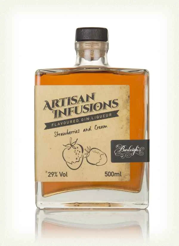 Burleighs Artisan Infusions - Strawberries & Cream Liqueur | 500ML