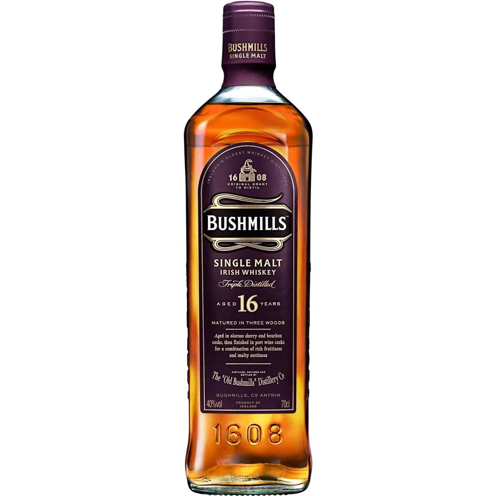 Whisky irlandés de pura malta Bushmills 16 años
