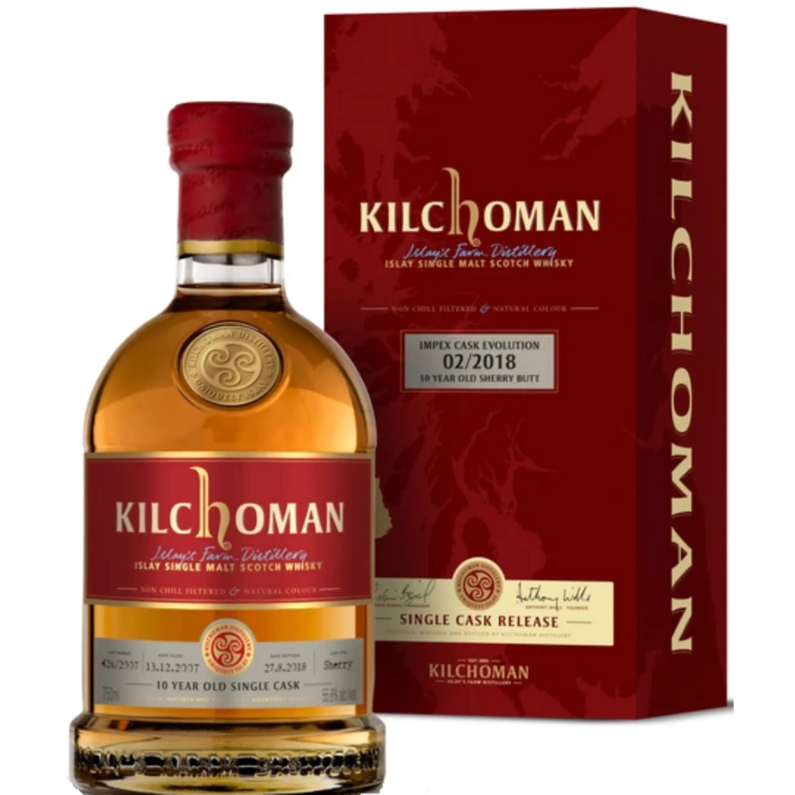Kilchoman - Impex Cask Evolution - 02/2018 - 10 Year - Single Cask - Islay Single Malt Scotch Whisky