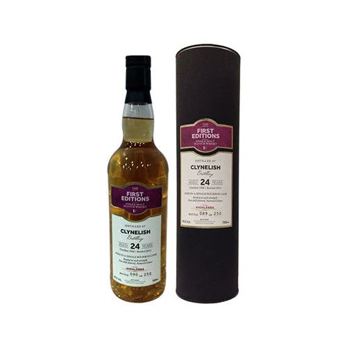 The First Editions Clynelish 24 Year Old Single Malt Scotch Whisky - Whiskey