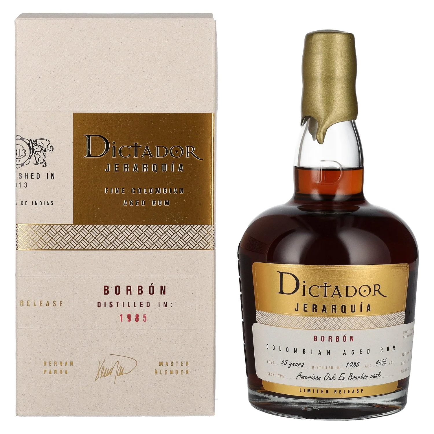 Dictador Jerarquia Borbón 35 Year Old American Oak & Ex Bourbon Cask 1985 Rum | 700ML