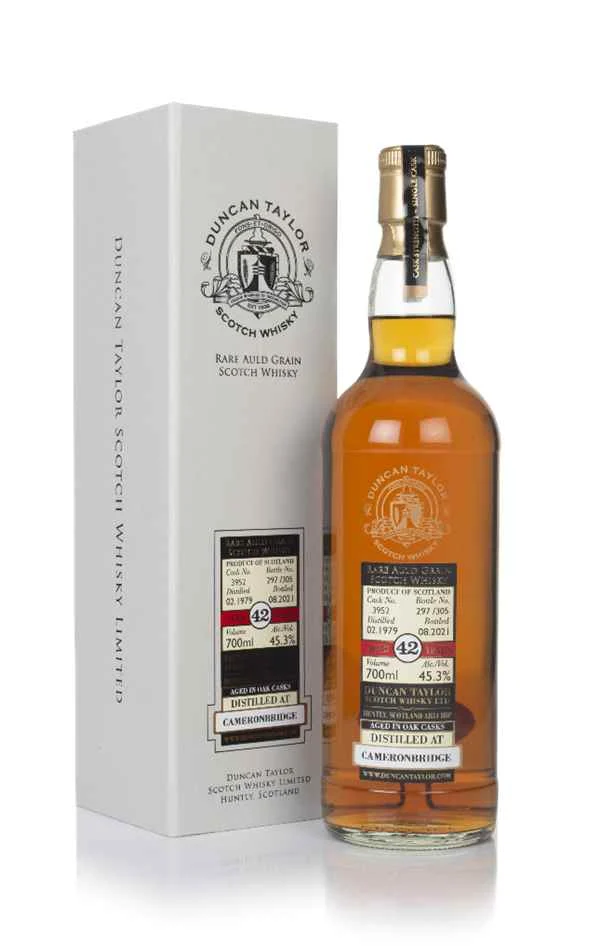 Cameronbridge 42 años 1979 (barrica 3952) - Whisky escocés raro Auld (Duncan Taylor) | 700ML
