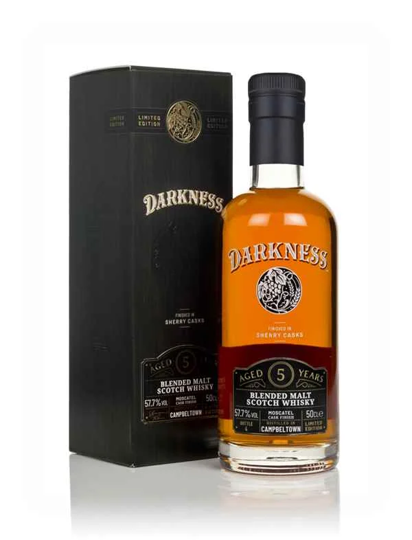 Whisky escocés Campbeltown Moscatel Finish (Darkness) de 5 años | 500ML