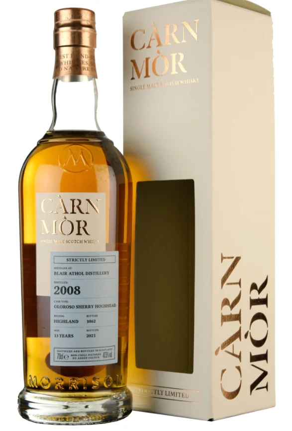 Blair Athol 13 años 2008 - Càrn Mòr - Whisky escocés de pura malta estrictamente limitado | 700ML