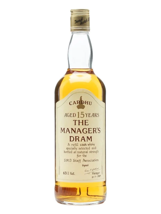 Cardhu 15 Year Old Manager's Dram Speyside Single Malt Scotch Whisky - Whiskey