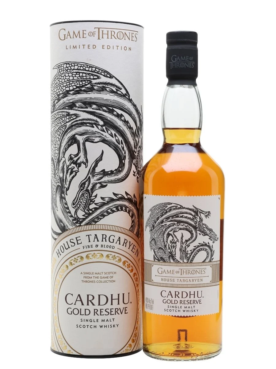 Cardhu Gold Reserve Game of Thrones House Targaryen Speyside Single Malt Scotch Whisky | 700ML - Whiskey
