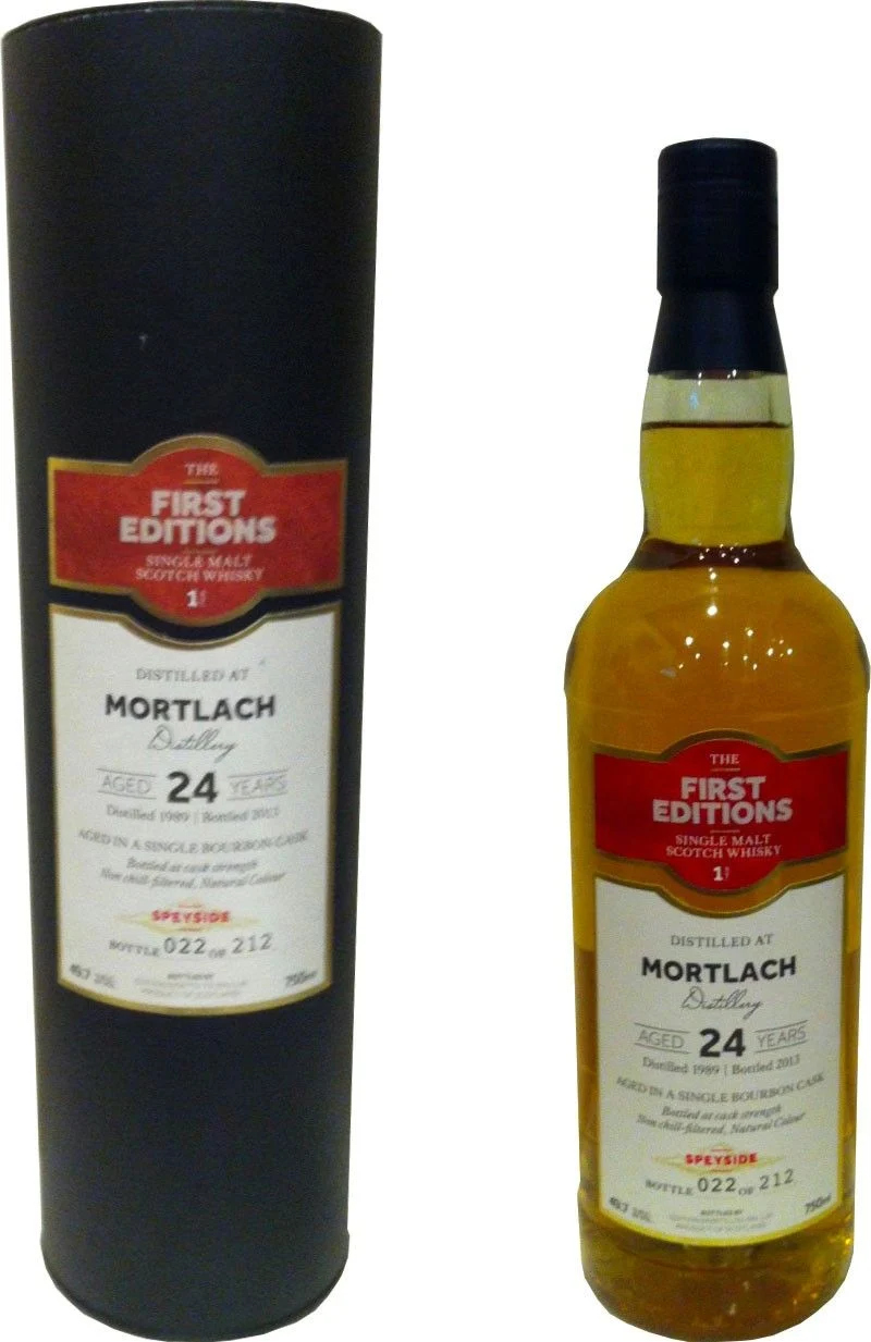 First Editions Mortlach 24 Year Old Single Malt Scotch Whisky - Whiskey