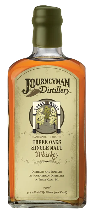 Journeyman Distillery Three Oaks Single Malt Whiskey