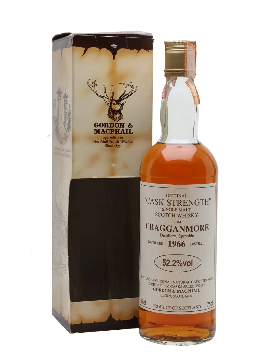 Cragganmore 1966 Cask Strength Gordon & Macphail Speyside Single Malt Scotch Whisky - Whiskey