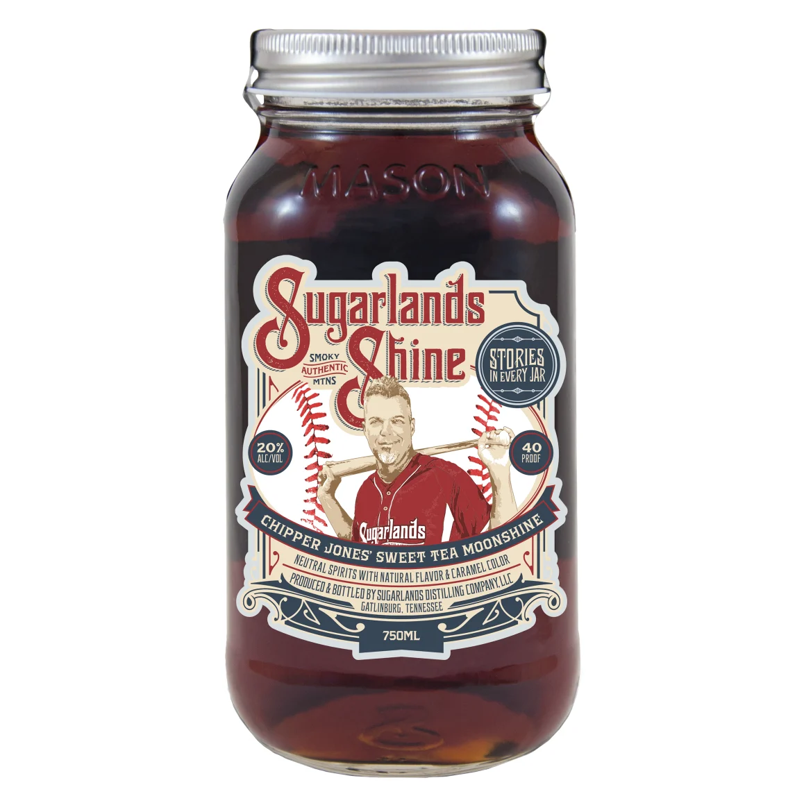 Sugarlands Shine | Chipper Jones Sweet Tea Moonshine - Whiskey