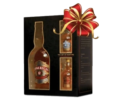 Chivas Regal 12 Year Scotch Whisky Gift Set with Miniatures - Whiskey