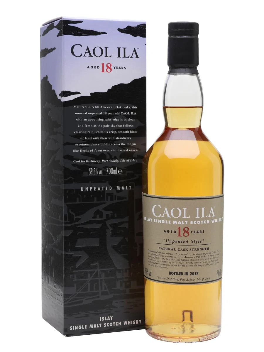 Caol Ila 18 Year Old Unpeated Special Releases 2017 Islay Single Malt Scotch Whisky | 700ML - Whiskey