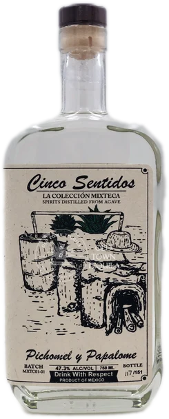 Cinco Sentidos Pichomel y Papalome Agave Spirit Liqueur