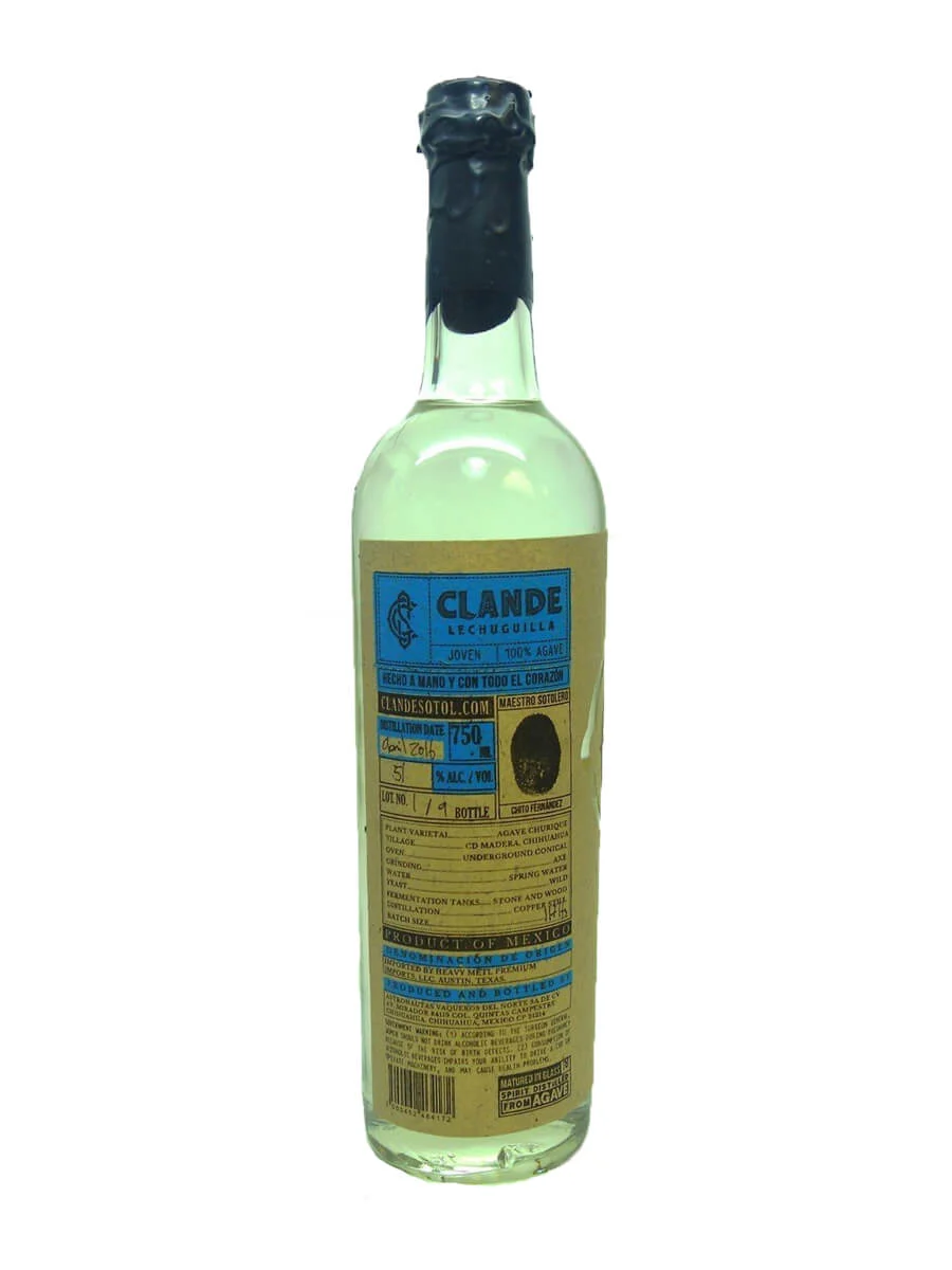 Clande Lechugilla Blue label Mezcal