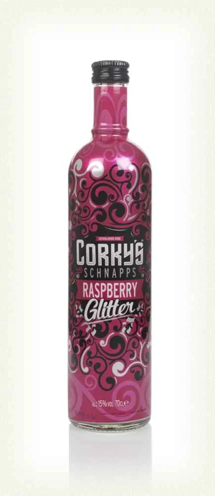 Corky's Raspberry Glitter Schnapps | 700ML