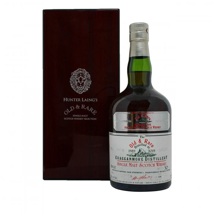 Cragganmore 1989 30 Year Old Platinum Old & Rare Single Malt Scotch Whisky - Whiskey