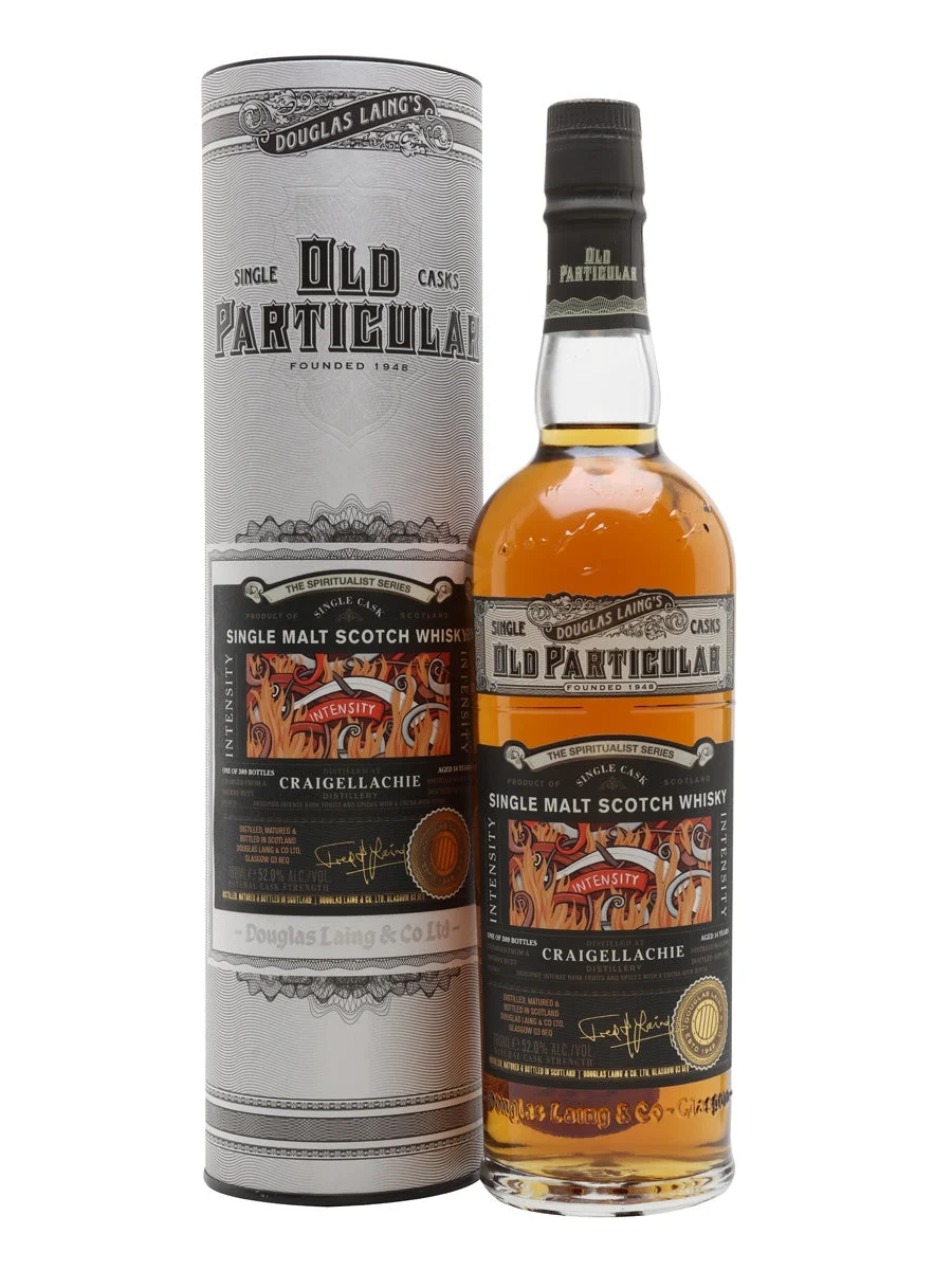 Craigellachie 2006 14 Year Old Old Particular Intensity Spiritualist Series Speyside Single Malt Scotch Whisky | 700ML - Whiskey