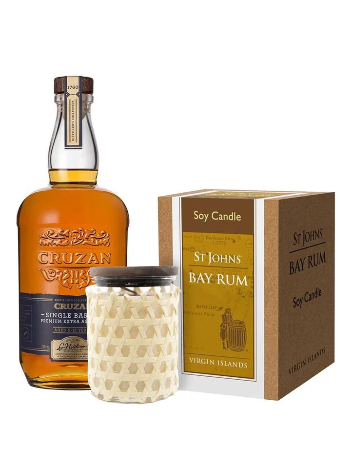 Cruzan Single Barrel With St Johns Bay Rum Soy Candle Rum