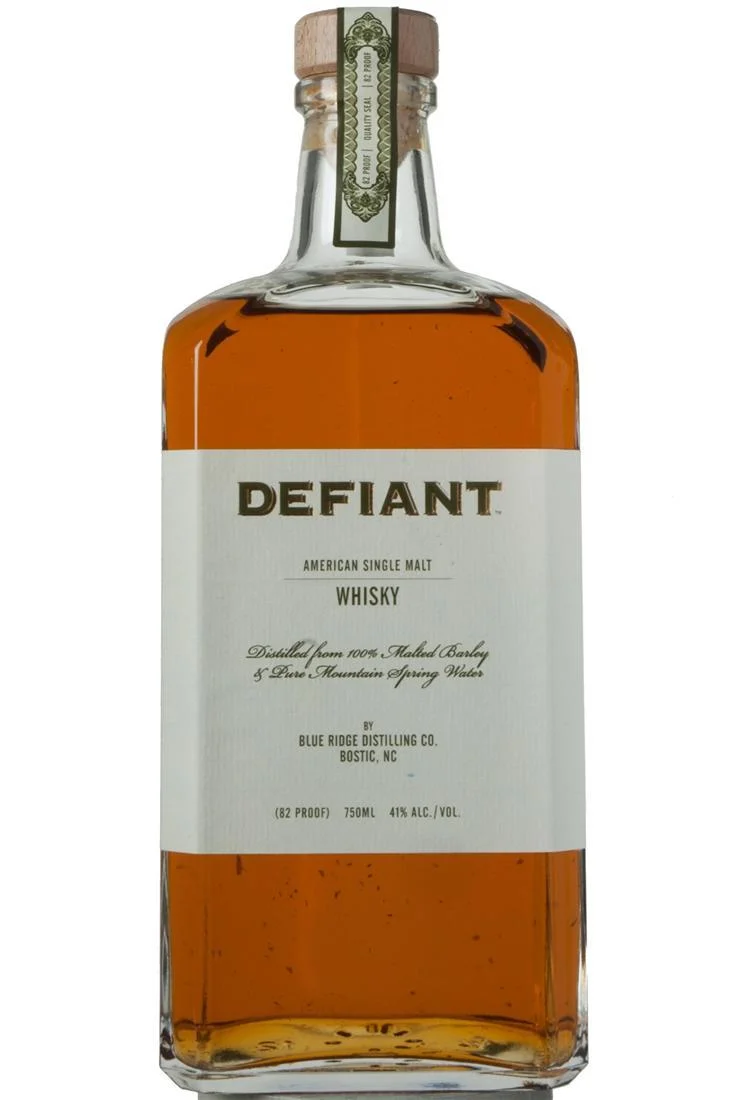 Blue Ridge Distilling (North Carolina) – Defiant American Single Malt Whiskey