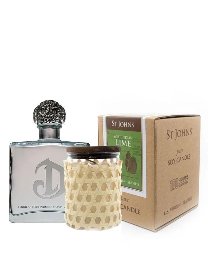 Deleón Platinum With St Johns Lime Soy Candle Tequila