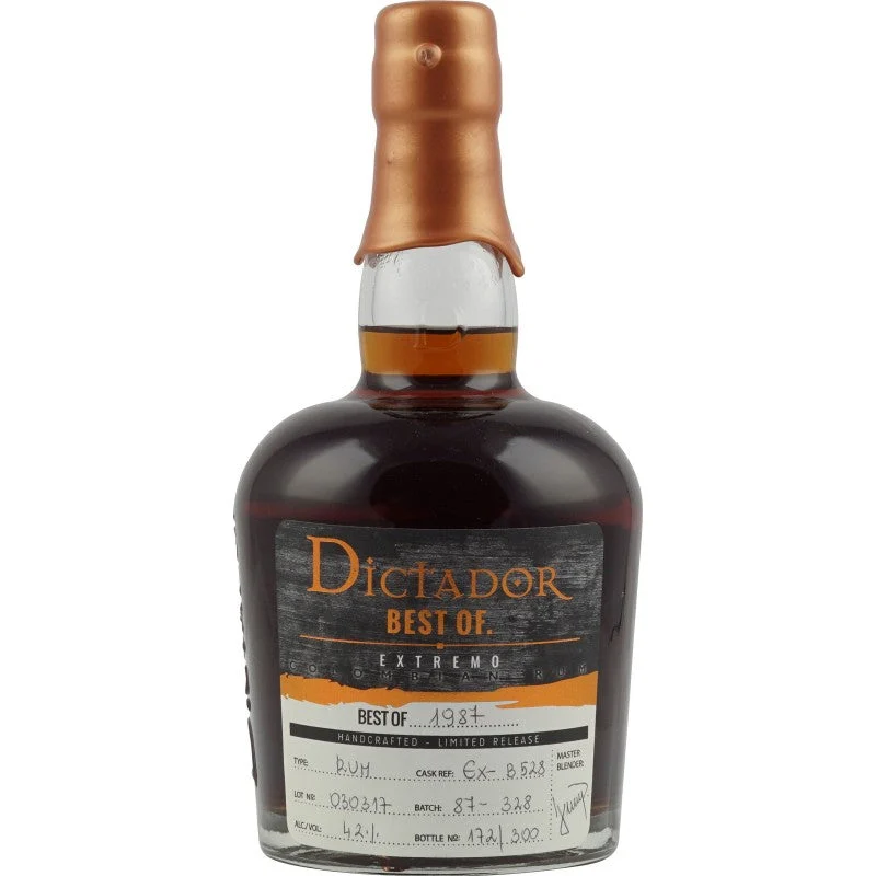 Dictador Best Of 1987 Whiskey Cask Finish Vintage Rum