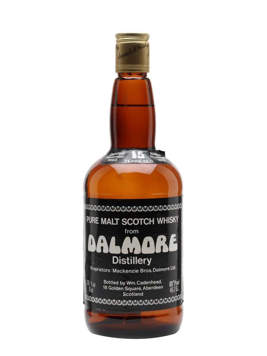 Dalmore 1963 15 Year Old Cadenhead's Highland Single Malt Scotch Whisky - Whiskey