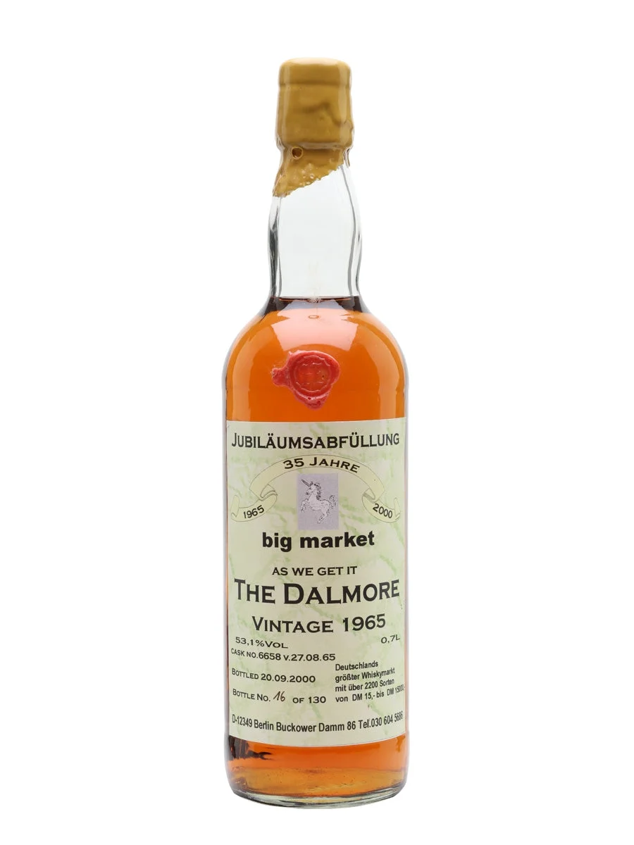 Dalmore 1965 35 Year Old Big Market Highland Single Malt Scotch Whisky | 700ML - Whiskey