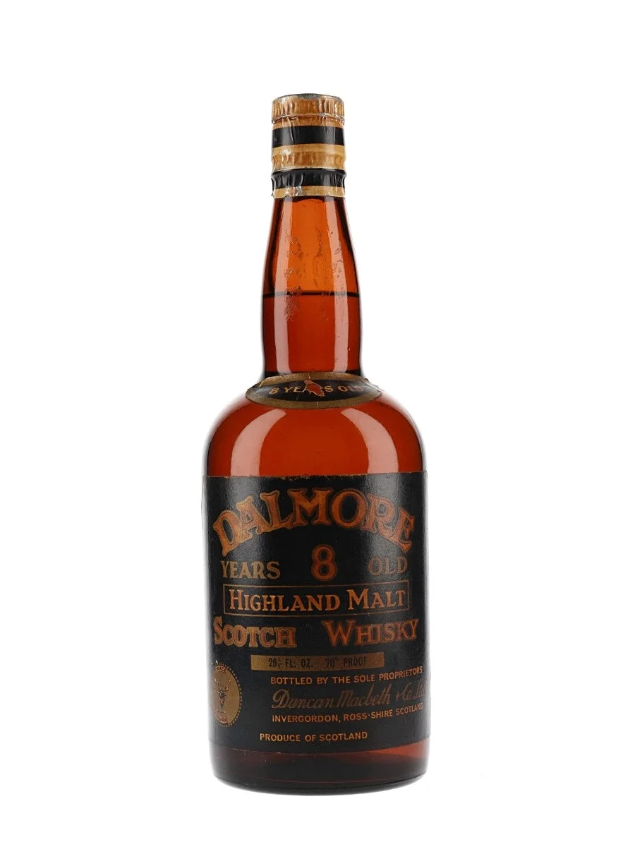 Dalmore 8 Year Old Bot.1960s Highland Single Malt Scotch Whisky - Whiskey