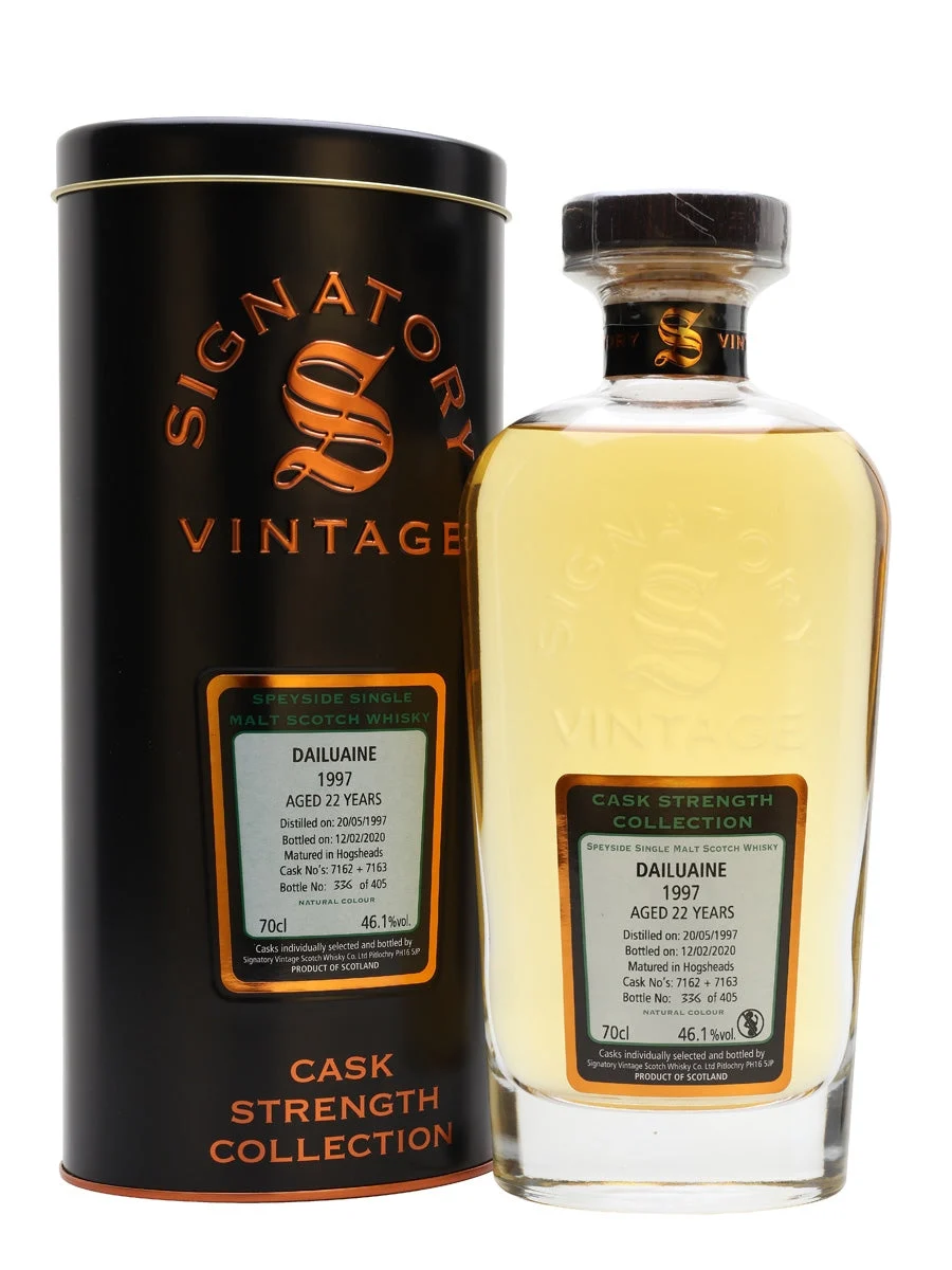Dailuaine 1997 22 Year Old Signatory Speyside Single Malt Scotch Whisky | 700ML - Whiskey