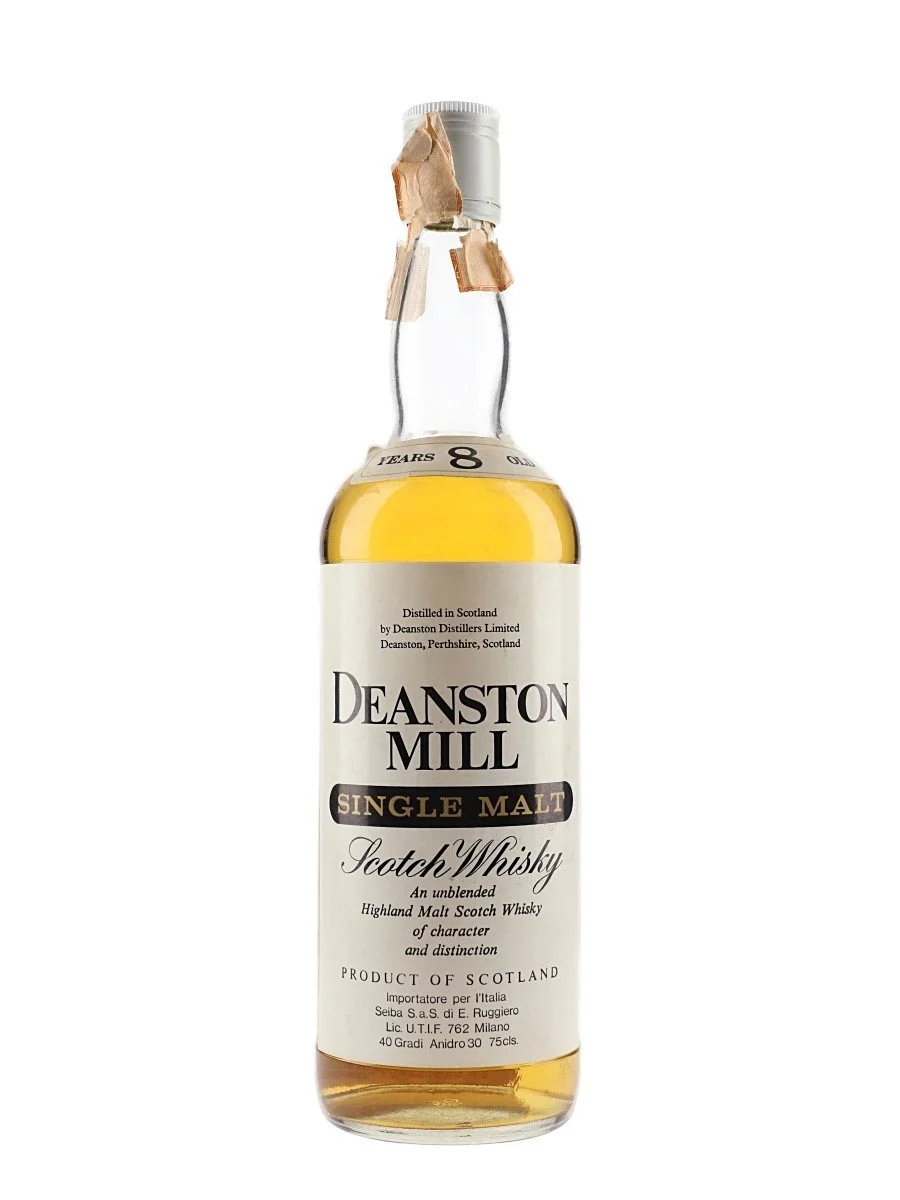 Deanston Mill 8 Year Old Bot.1980 Highland Single Malt Scotch Whisky - Whiskey
