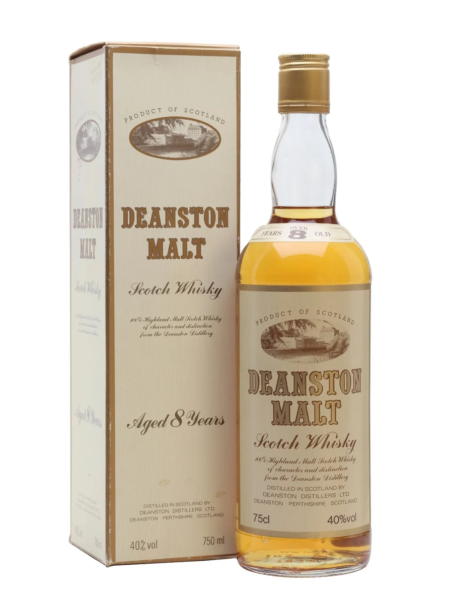 Deanston 8 Year Old Bot.1980s Highland Single Malt Scotch Whisky - Whiskey