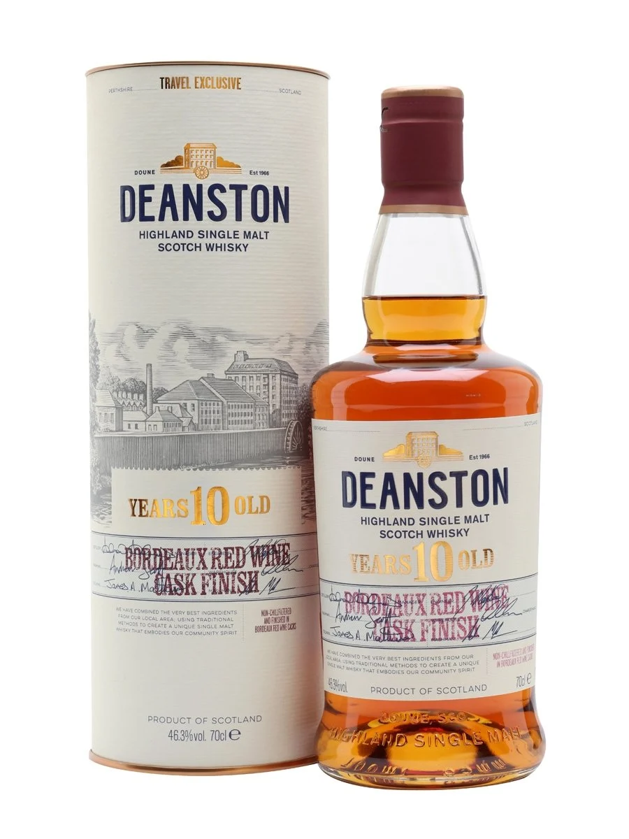 Deanston 10 Year Old Bordeaux Red Wine Finish Highland Single Malt Scotch Whisky | 700ML