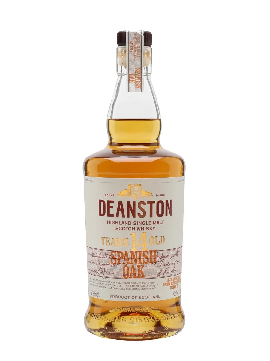 Deanston 14 Year Old Spanish Oak Finish Highland Single Malt Scotch Whisky | 700ML - Whiskey