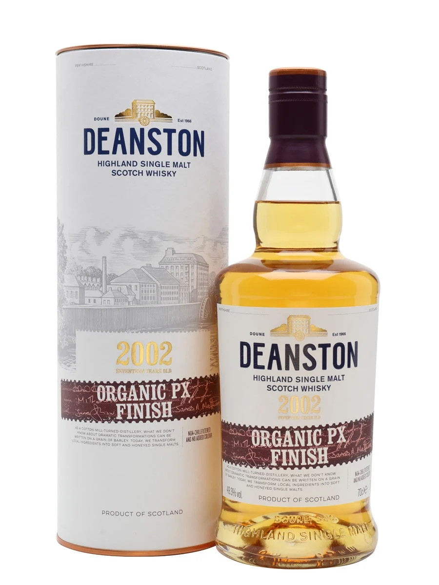 Deanston 2002 17 Year Old Organic PX Finish Highland Single Malt Scotch Whisky | 700ML - Whiskey