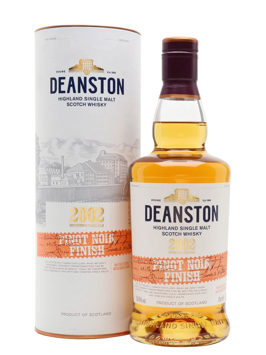 Deanston 2002 17 Year Old Pinot Noir Finish Highland Single Malt Scotch Whisky | 700ML - Whiskey