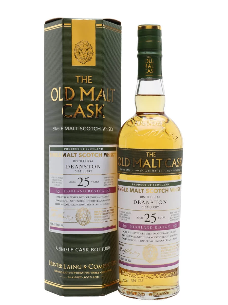 Deanston 25 Year Old (D.1996, B.2021) Old Malt Cask Scotch Whisky | 700ML - Whiskey