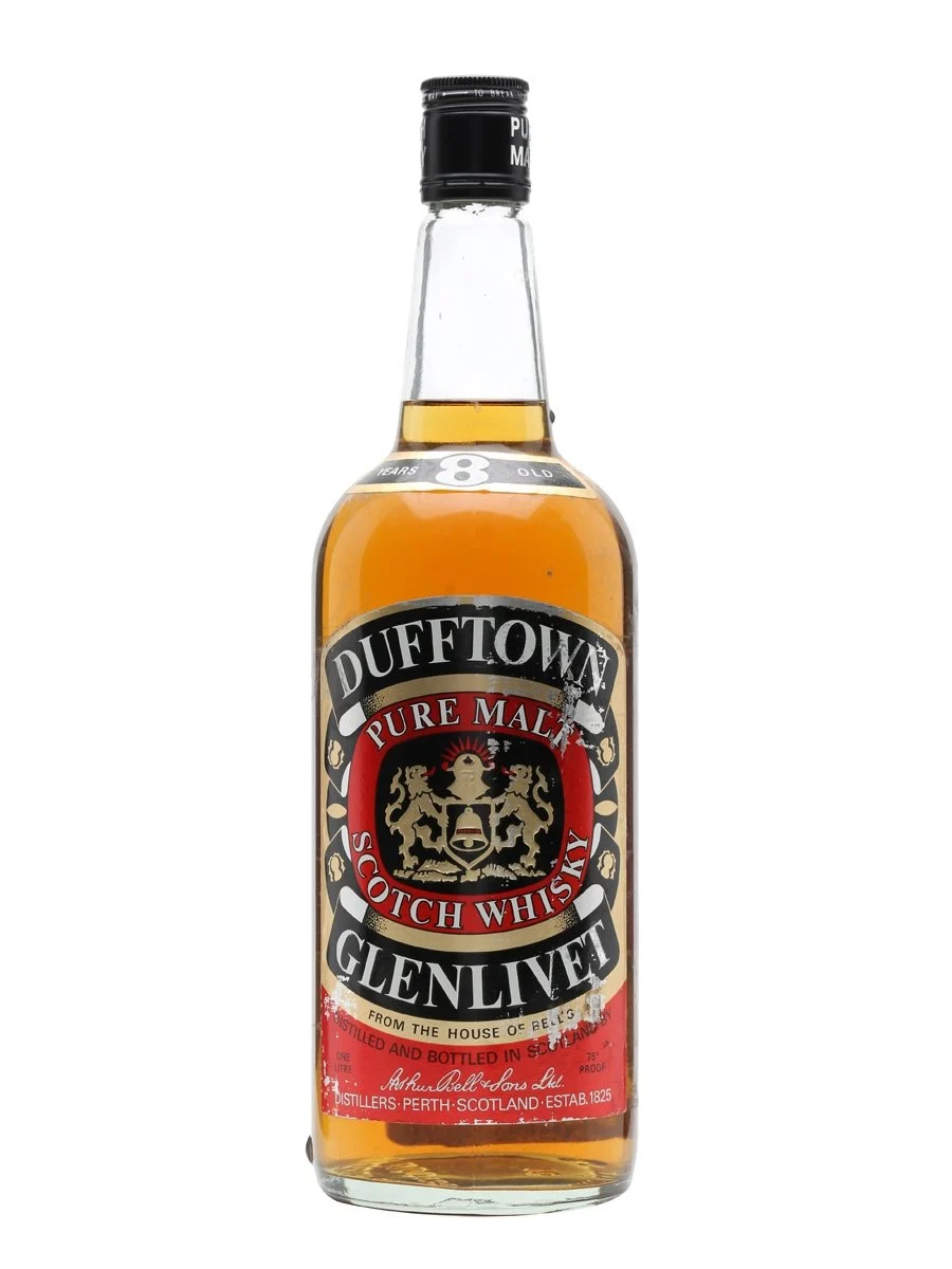 Dufftown-Glenlivet 8 Year Old Bot.1980s Speyside Single Malt Scotch Whisky | 1L