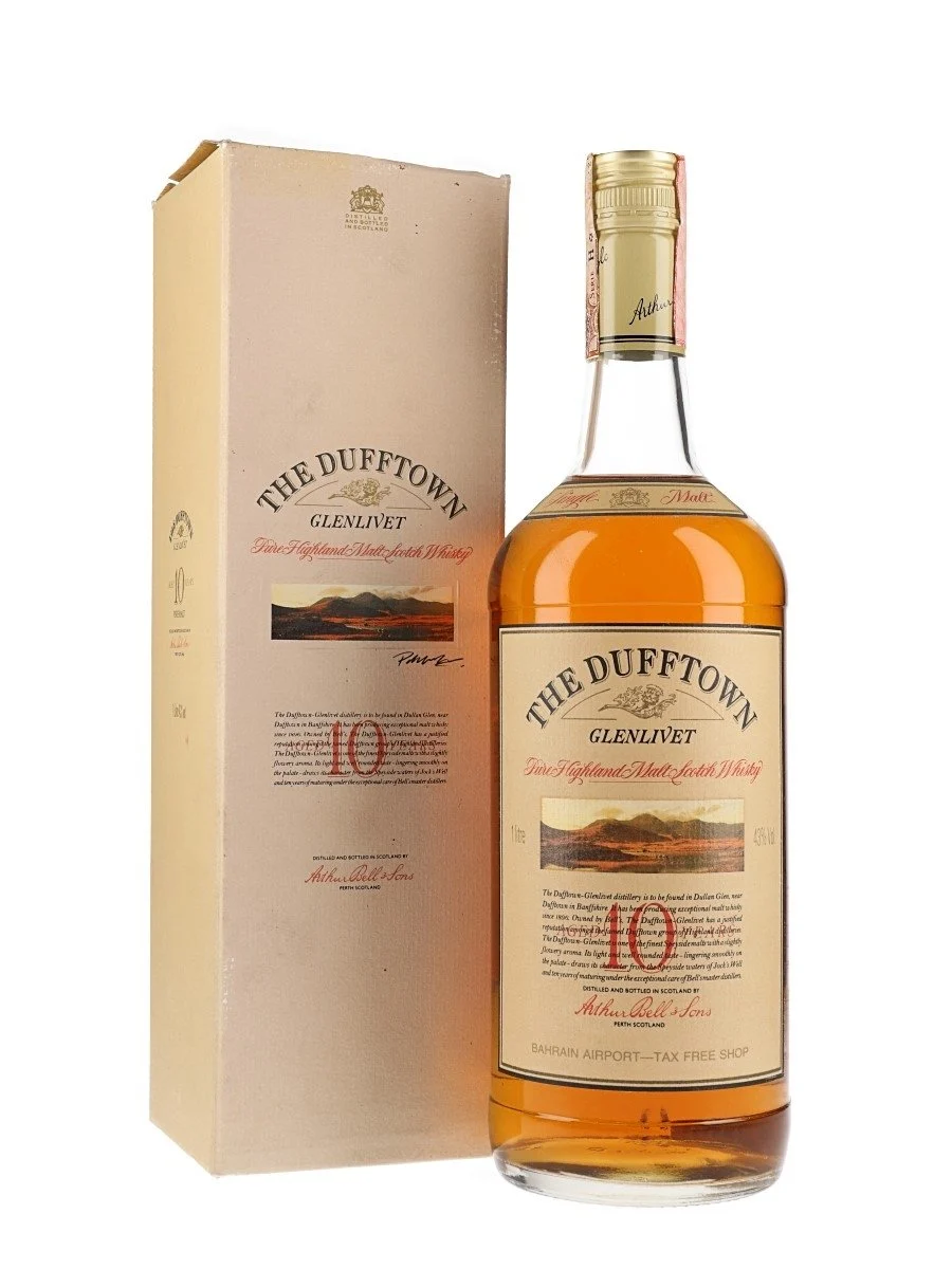 Dufftown-Glenlivet 10 Year Old Bot.1990s Speyside Single Malt Scotch Whisky | 1L
