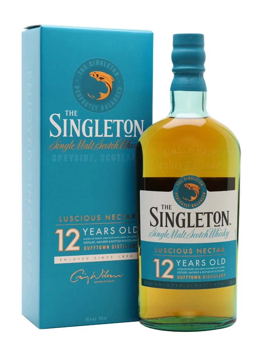 Singleton of Dufftown Whisky escocés de pura malta Speyside Luscious Nectar de 12 años | 700ML