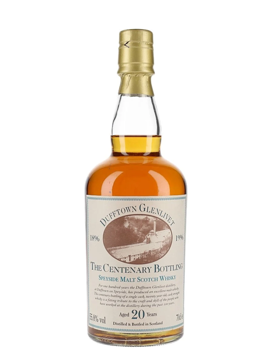 Dufftown Centenary 20 Year Old Speyside Single Malt Scotch Whisky | 700ML - Whiskey