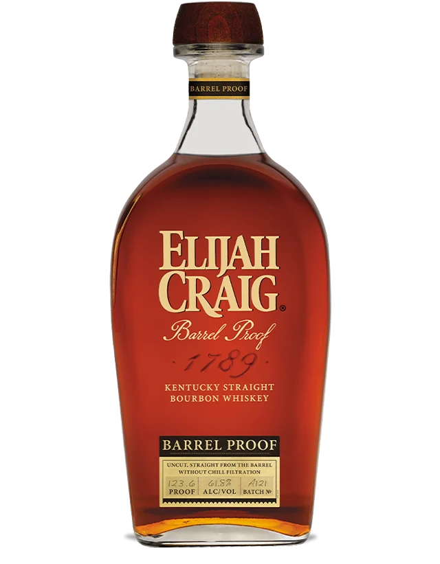 Elijah Craig Barrel Proof 123.6 Proof Batch A121 Bourbon Whiskey