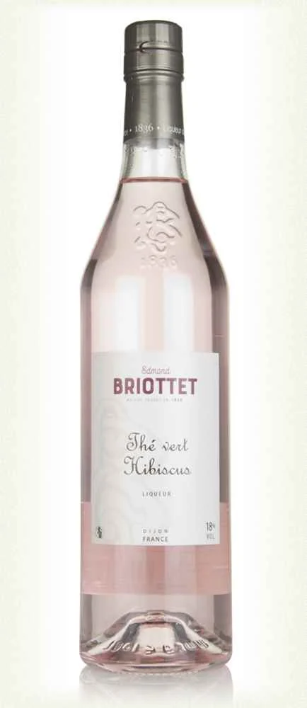 Edmond Briottet de Thé Vert Hibiscus (Green Tea & Hibiscus) Liqueur | 700ML